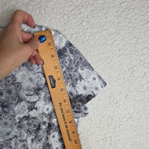 Talbots 6P Floral Cotton Square neckline Classy Dopamine happy dress Bodycon Zip - Picture 7 of 15